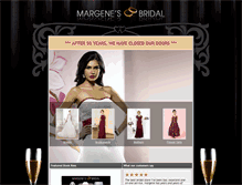 Tablet Screenshot of margenesbridal.com